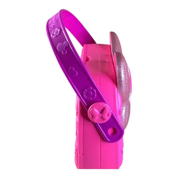 Minnie Mouse Hot Pink‎ Purse with Glitter Bow Plastic Disney Girls Pocketbook - Picture 9 of 14